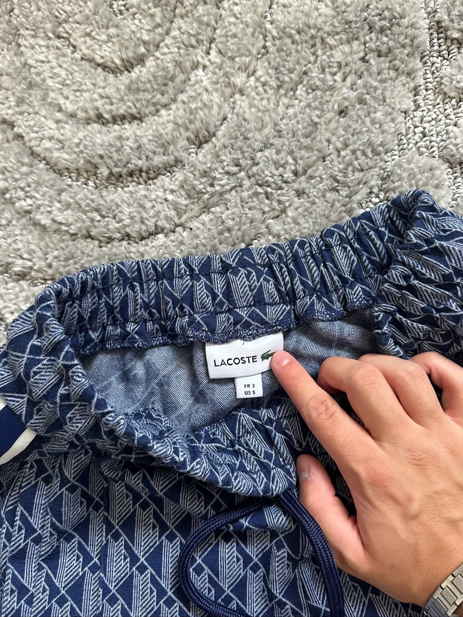 Lacoste | Lacoste Monogram Blue Jogging | Size S – photo 4